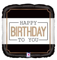 Foil ballons: Happy Birthday to you