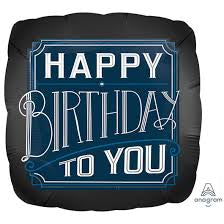 Foil ballons: Happy Birthday to you