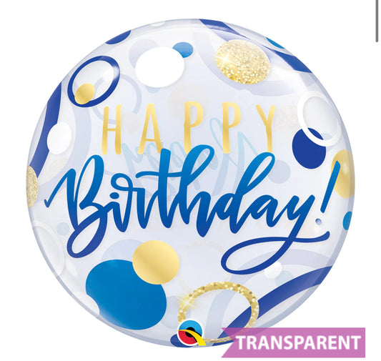 Bubbles ballons: Happy Birthday