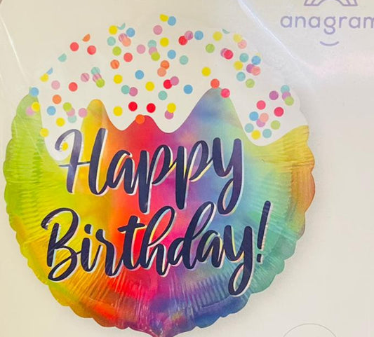 Cupcake ballons: Happy Birthday