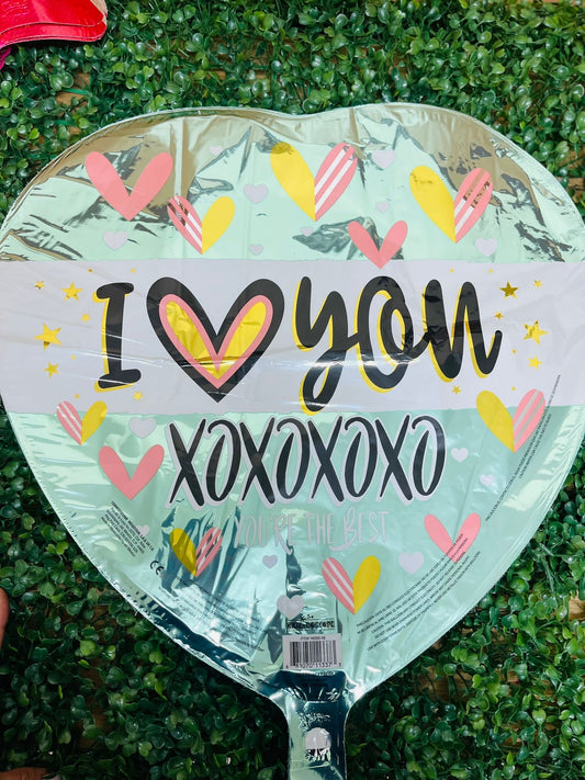 Foil ballons: I love you